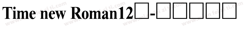 Time new Roman12号字体转换